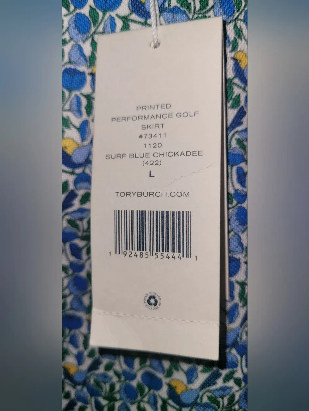 Tory Burch Printed Performance Golf Skirt  Size L